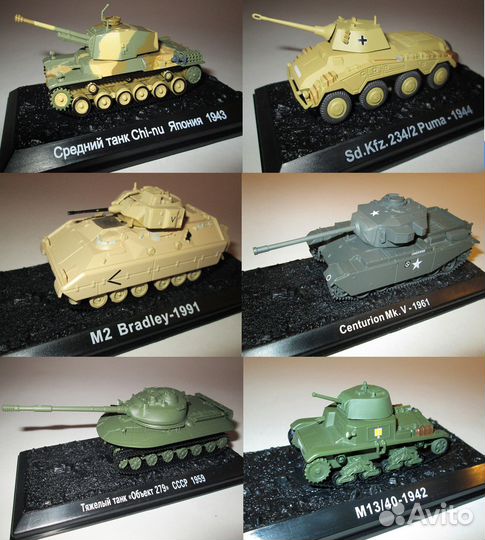 Модели Танки Мира и Боевые машины (список)