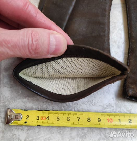 Перчатки женские кожаные