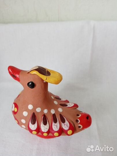 Винтаж СССР. Дымковская игрушка-свистулька