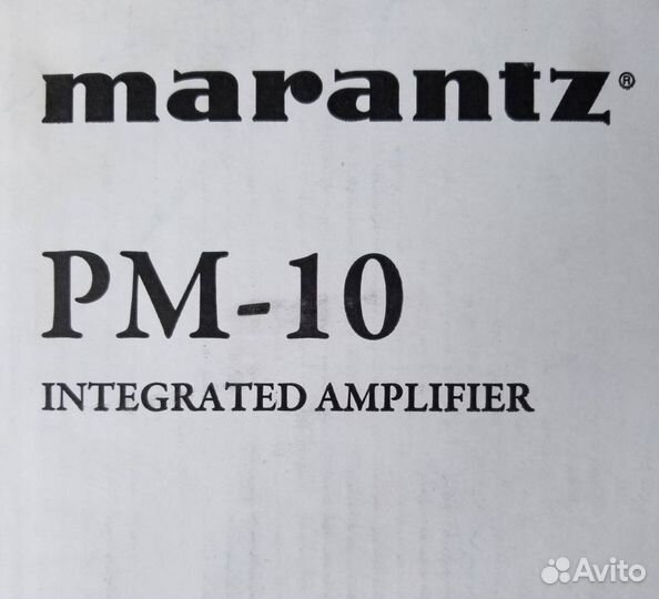 Marantz PM 10 - Новый из Японии