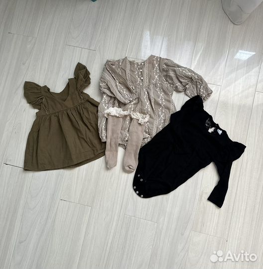 Вещи пакетом на девочку 80