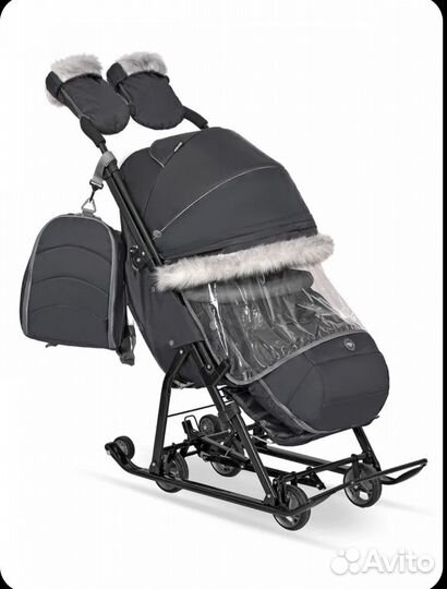 Детские санки коляска ника