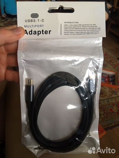 Кабель USB-C на mini DP