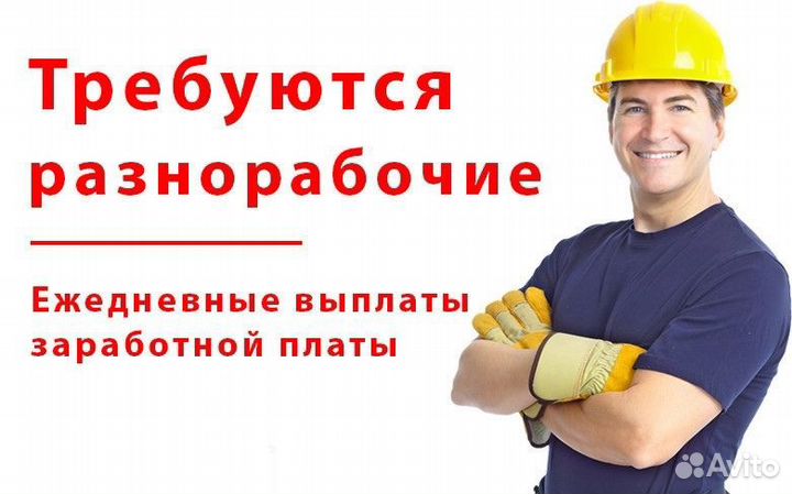 Разнорабочие / оплата ежедневная