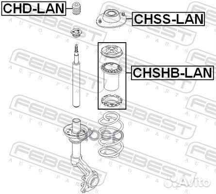 Отбойник амортизатора перед прав/лев chevrolet