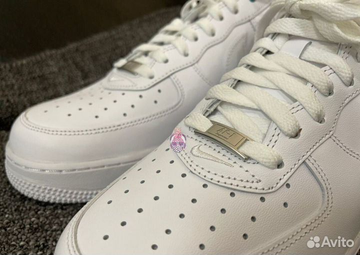 Кроссовки Nike Air Force 1 Supreme белые