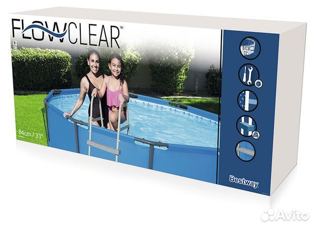 Bestway Лестница для бассейнов, 84 см, 58430