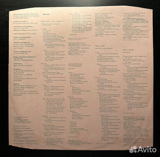 Lionel Richie – Lionel Richie (Англия 1982г.)