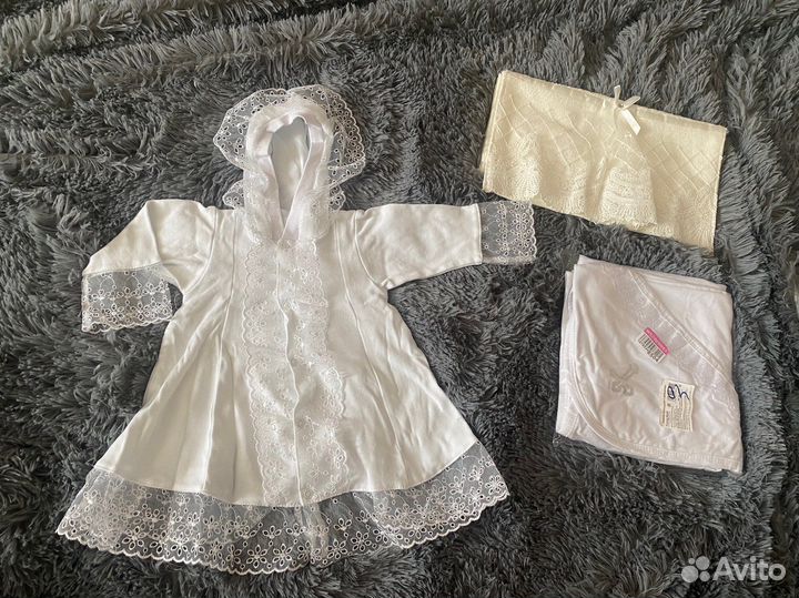 Крестильный набор на девочку 68-74