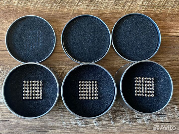 Магнитные шарики неокуб, 3 куба по 216 шариков