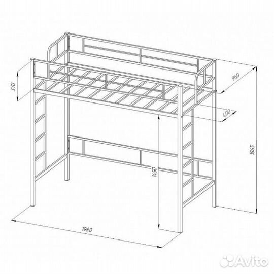 Детская кровать-чердак