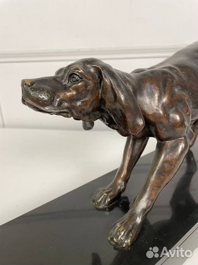 Антикварная скульптура «Пойнтер»