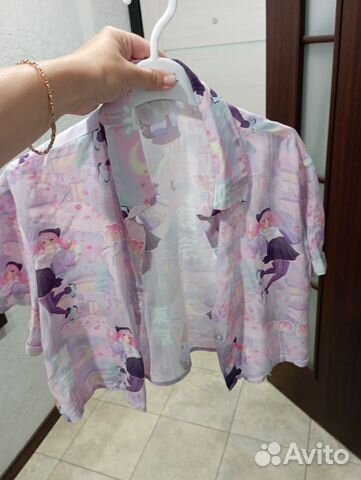 Рубашка аниме.Глория Дж. Почти не носили