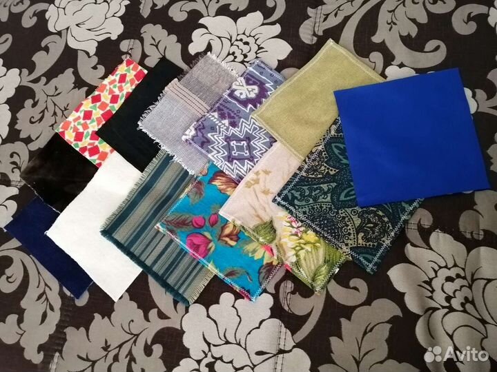 Тактильные платочки. Монтессори для младенца