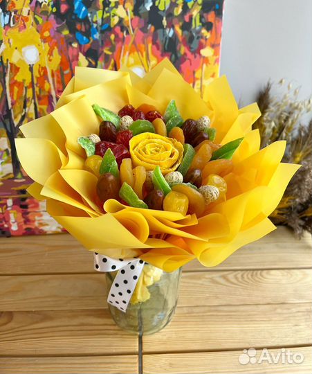 Букеты из сухофруктов и орехов /подарок