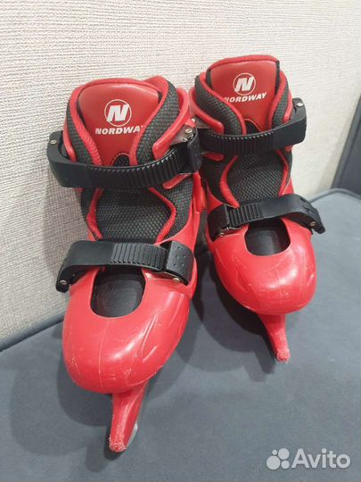 Коньки детские раздвижные nordway 27-31