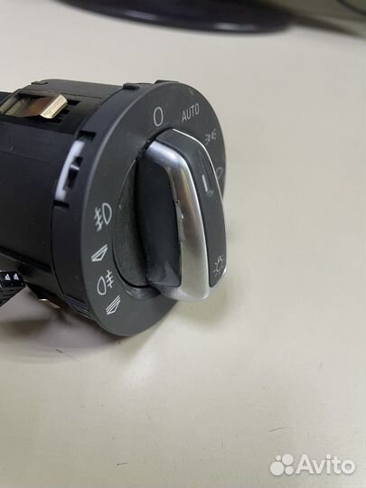 Выключатель света фар хром Ауди А6 С6