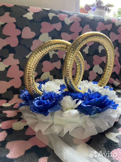 Кольца на машину свадебные