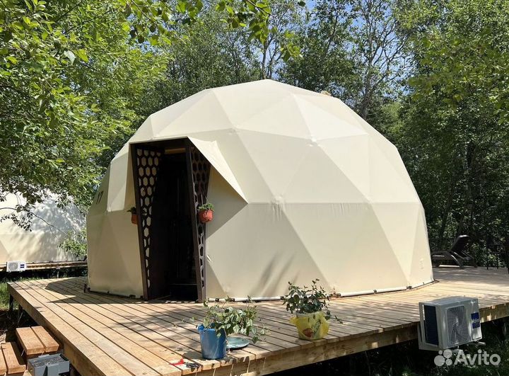 Геокупол 7м, производство глэмпинг шатров