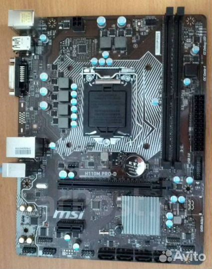 Материнская плата msi h110m pro-vd