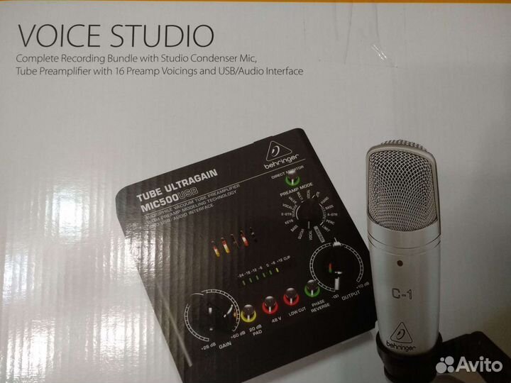 Behringer voice studio набор для подкастов