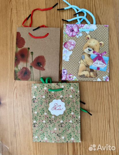 Крафт пакеты с ручками