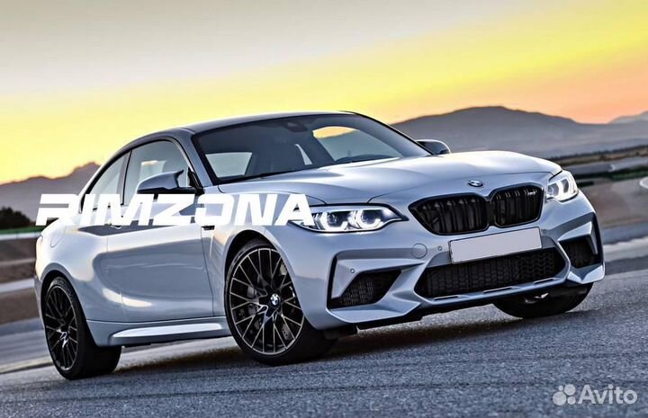 Литые диски в стиле BMW R18 5x112 ave. Примерка