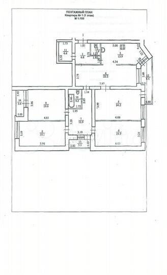4-к. квартира, 150 м², 1/14 эт.