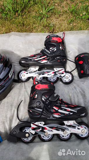 Роликовые коньки раздвижные Reaction Rainbow