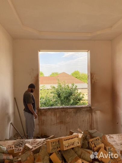 Алмазная резка стен проемов