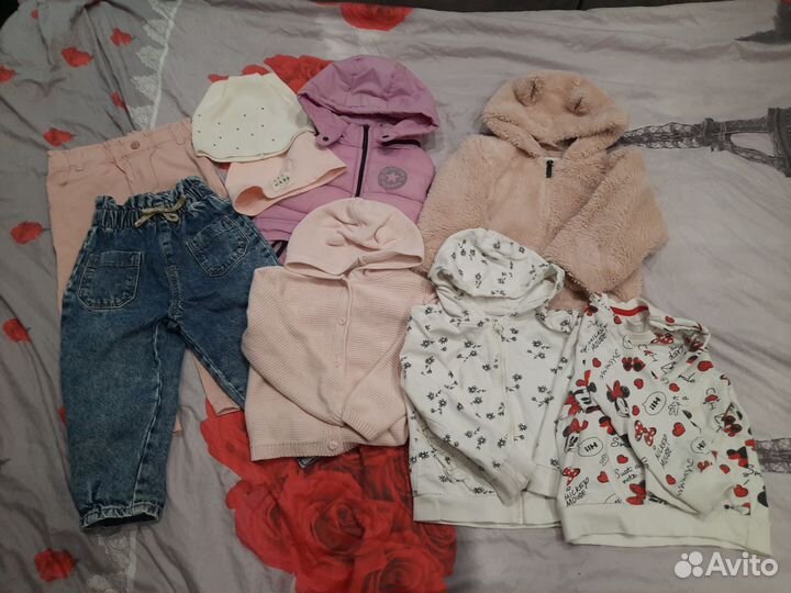 Детская одежда для девочек 86 92 пакетом