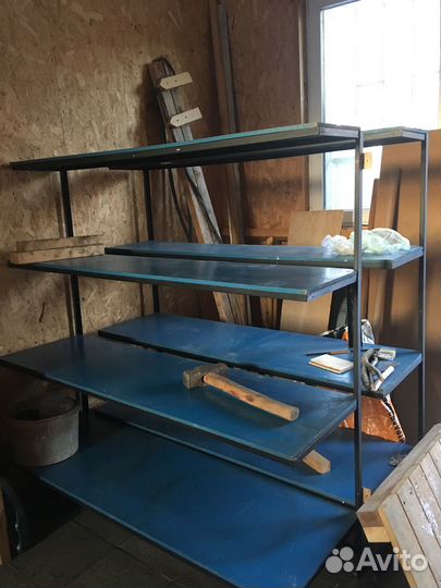 Стеллаж для гаража из металл. уголка