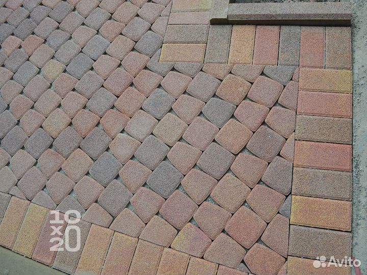 Тротуарная плитка, брусчатка, бордюры