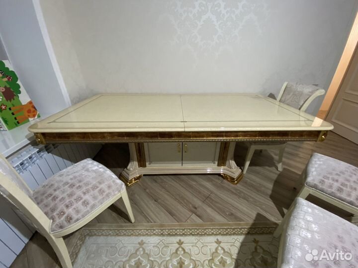 Стол со стульями италия бу