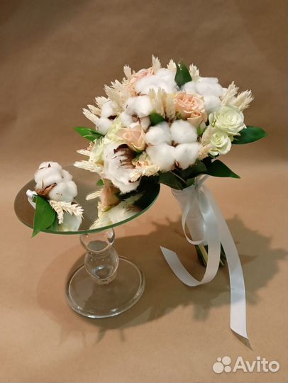 Букет невесты + бутоньерка