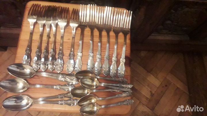 Ложки вилки мельхиор