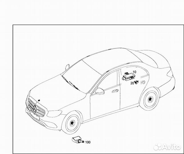 Блок управления давления шин Mercedes E220 D Amg