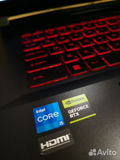 Игровой 17.3 144hz /i5/24Gb/ssd/rтх 2050