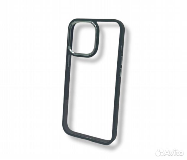 Чехол для iPh13 PRO MAX plastic case luxe (тёмн-З)