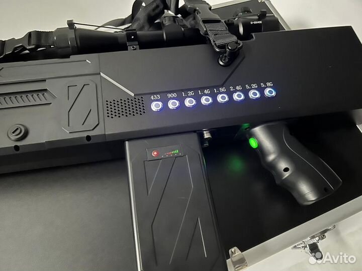 Портативный блокиратор дронов Гарпия про 170W