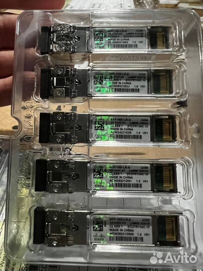 Трансиверы Cisco SFP новые, не Китай. Под РФ