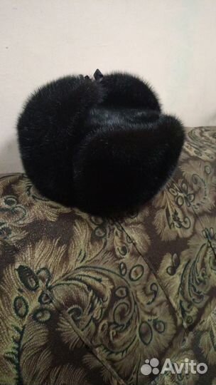 Норковая шапка мужская 58.59