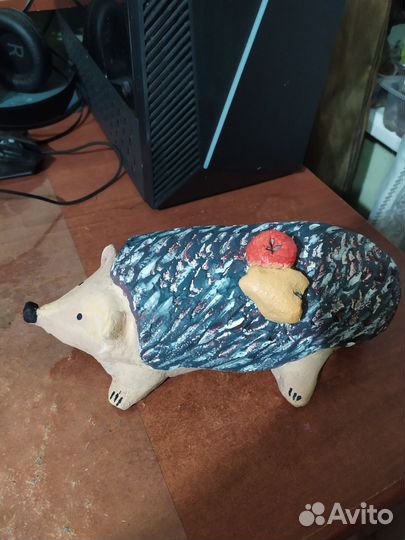 Садовая фигура ёжик из цемента