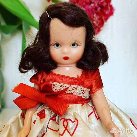 Винтажная кукла Nancy Ann storybook dolls с бантом