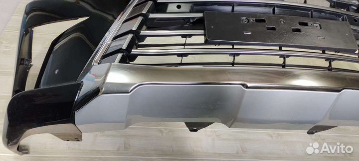 Lexus LX 450D Передний бампер черный под установку