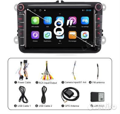 Магнитола для Volkswagen, Skoda