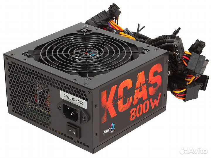 Блок питания AeroCool kcas-800W 800W ATX 12cm Fan