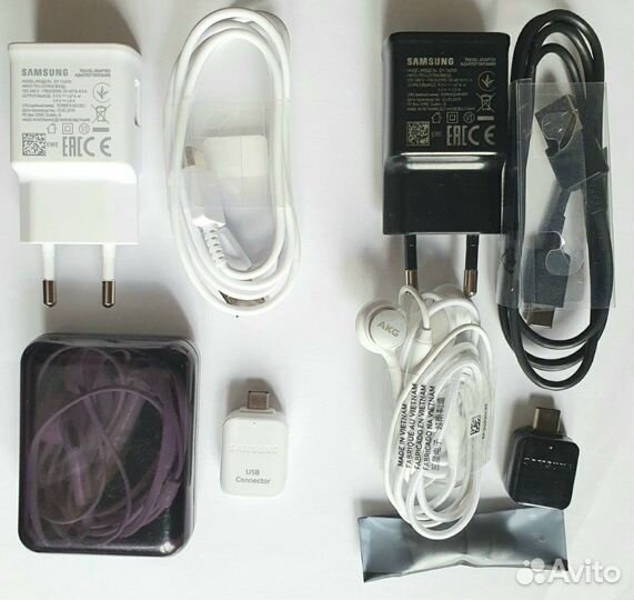 Samsung зарядка, наушники, USB-ридер и т. д