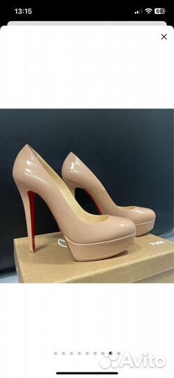 Туфли женские, Christian Louboutin, оригинал, кожа