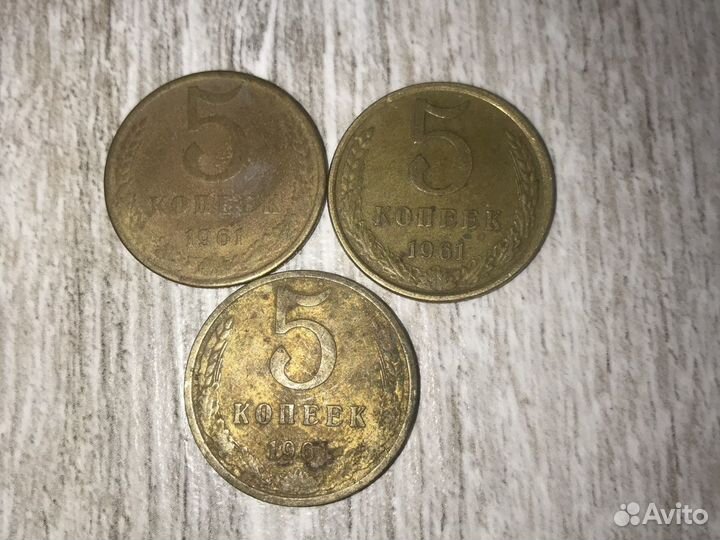 Редкие монеты 5 копеек 1961